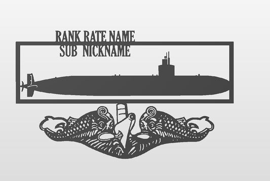 Personalized Submarine Steel Heritage Decor